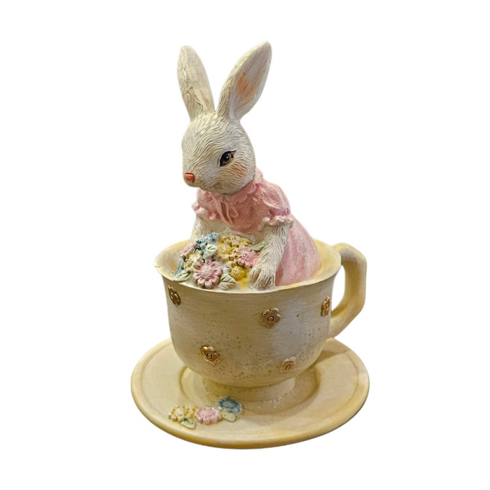 Coniglio in tazza e fiori, Clayre e Eef, Atelier Bologna