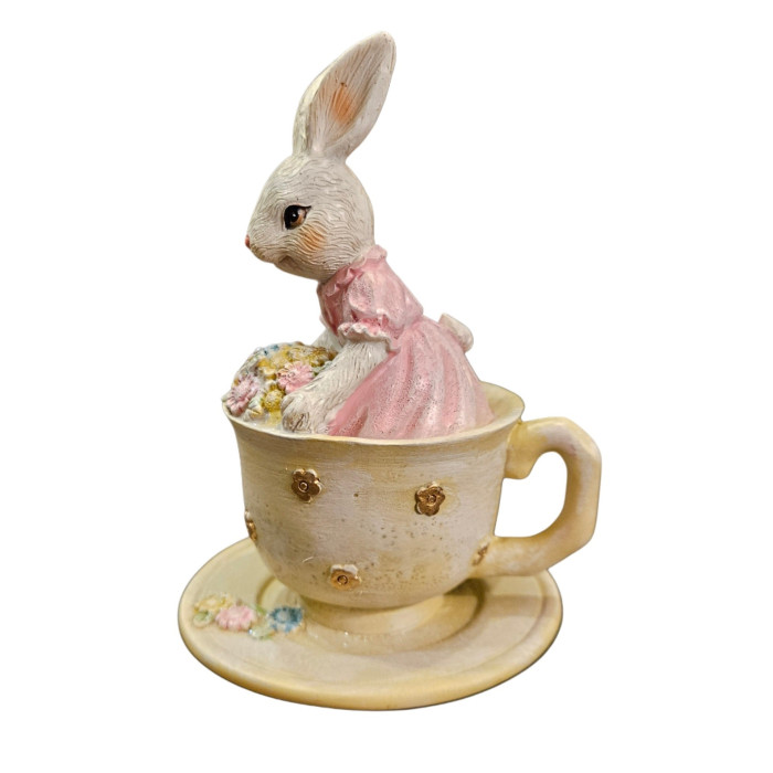 Coniglio in tazza e fiori, Clayre e Eef, Atelier Bologna