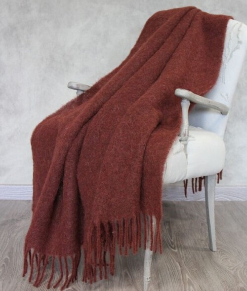 coperta in mohair vinaccia opificio dei sogni atelier bologna