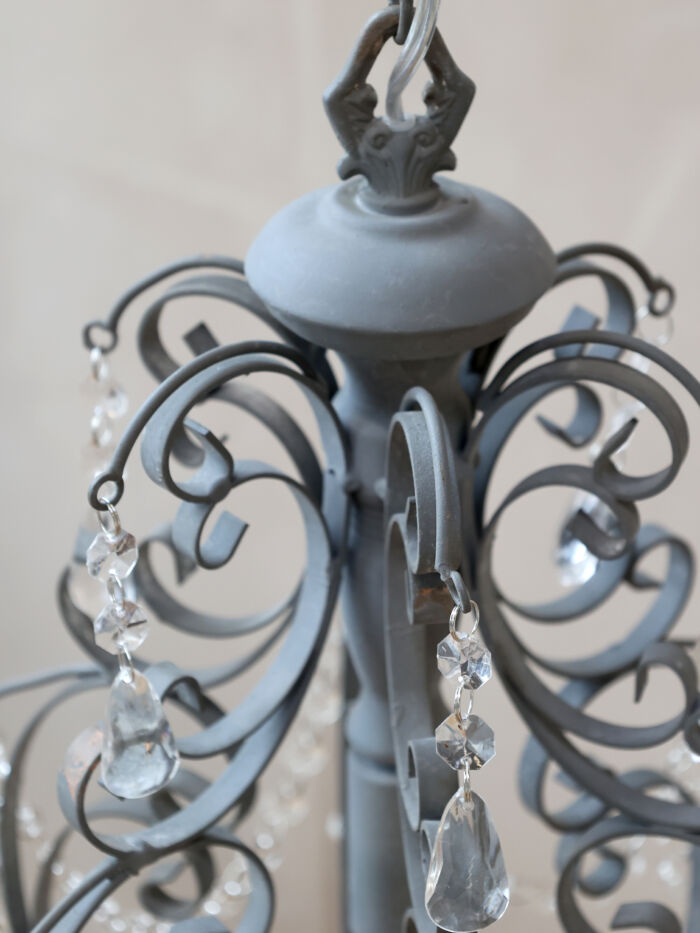 Lampadario ferro cm 31x52h - immagine 2