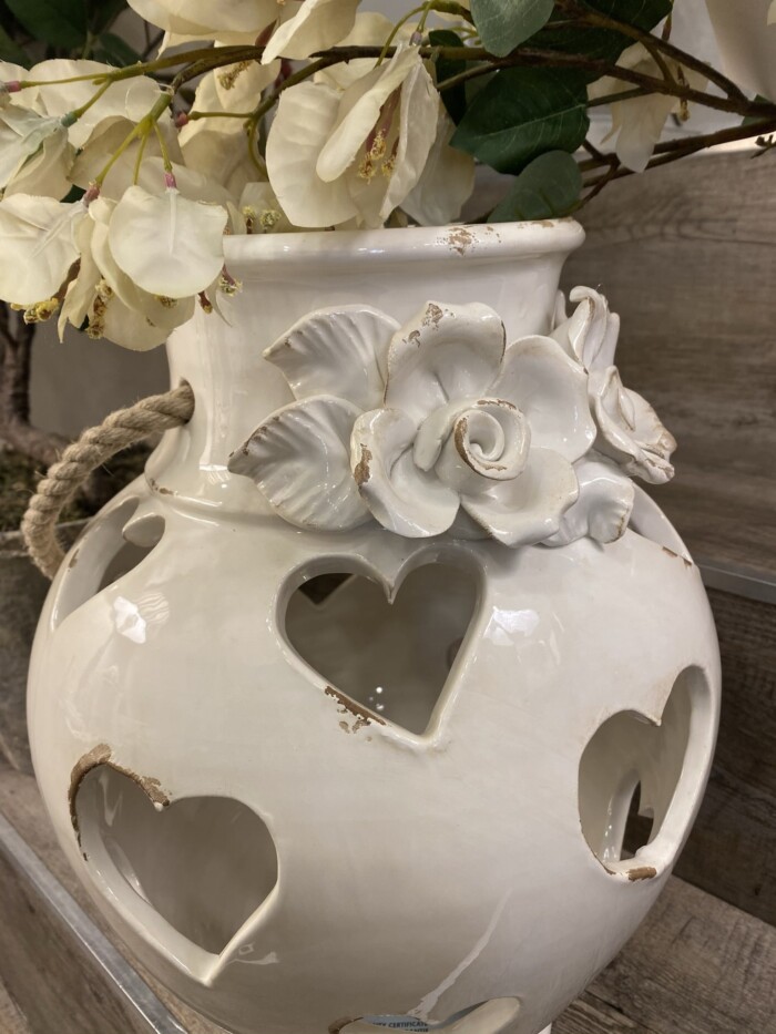 Lanterna made in Italy con rose e cuori - immagine 4