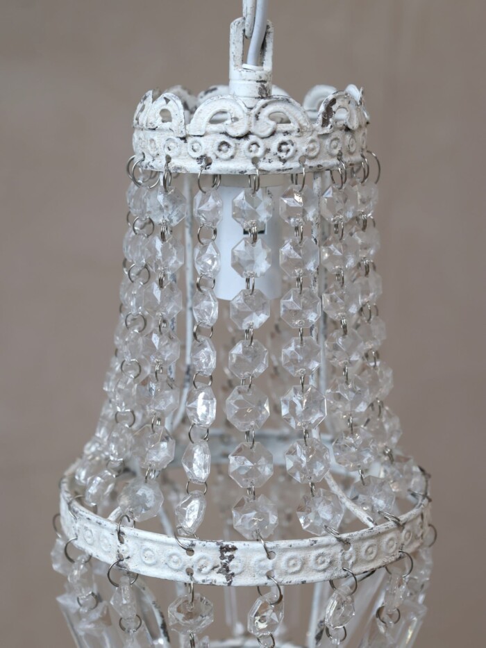 Piccolo lampadario ferro cm 14x26h - immagine 4