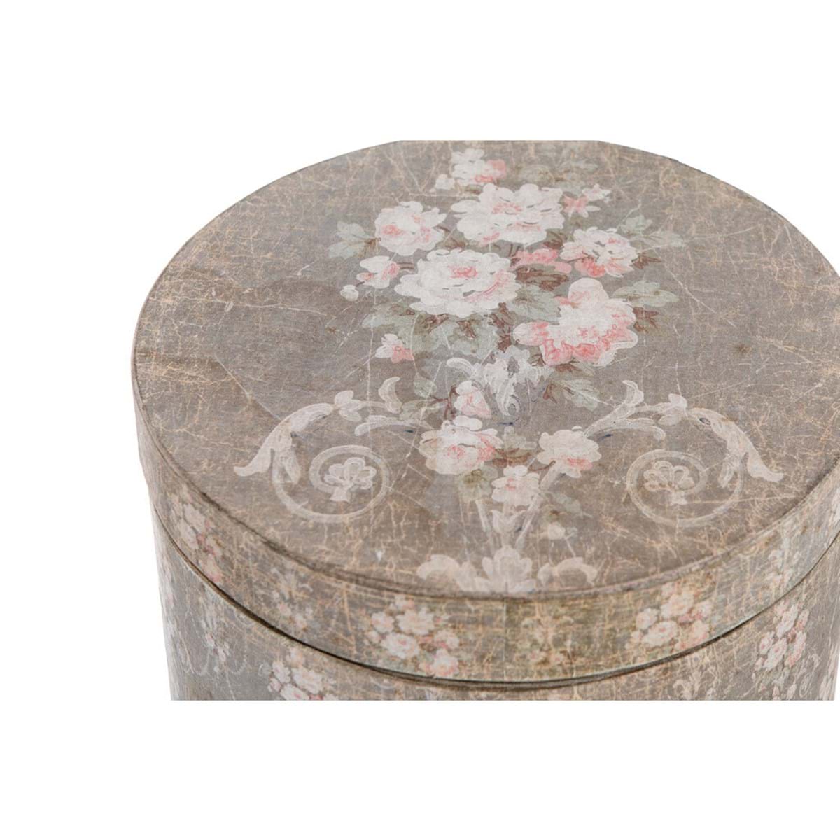 Scatola rotonda in legno cm 20x15h - immagine 3