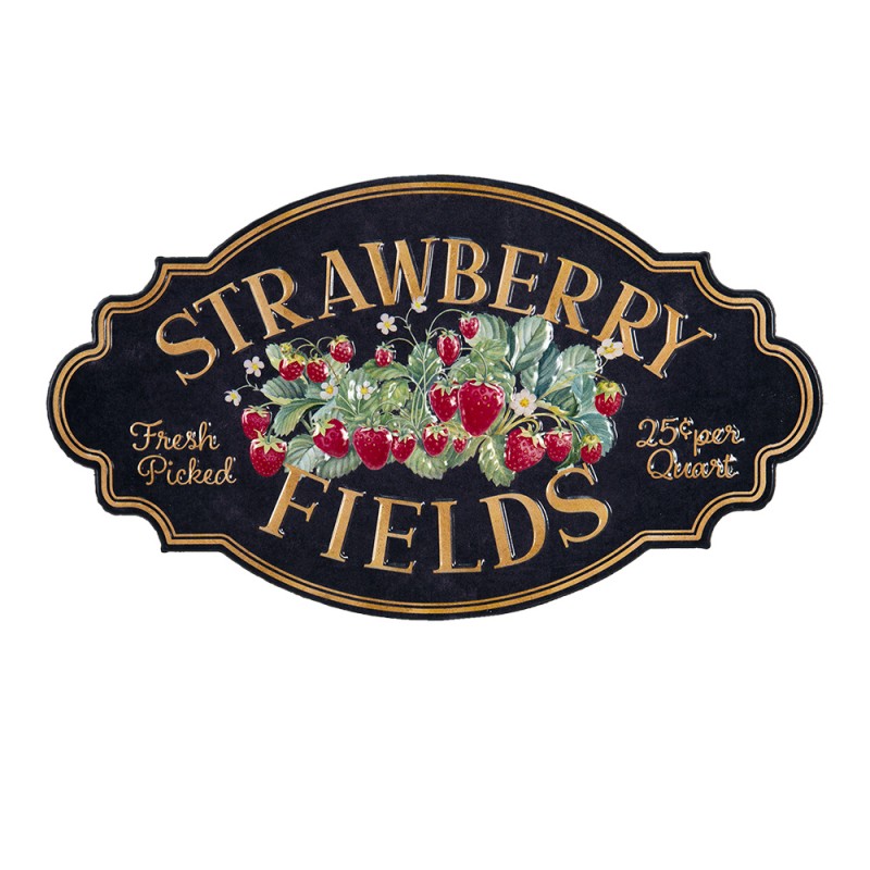 Targa vintage Strawberry, Atelier Bologna, Clayre & eef, Blanc mariclò, Shabby Chic, Luxury