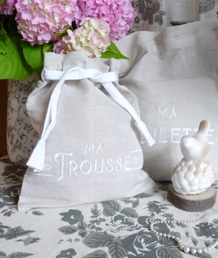 sacchett ma toilette shabby Chic