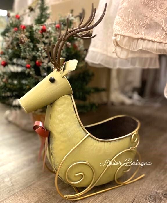 Cesto Slitta Renna cm 33x17x44h - immagine 5