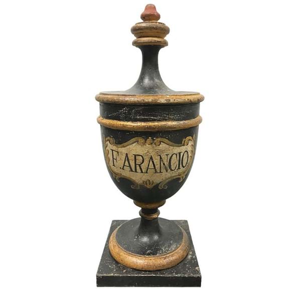 vaso con coperchio f.arancia l'antiquario blanc mariclò atelier bologna
