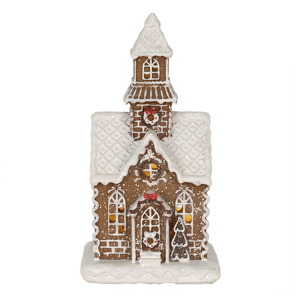 Casetta Pan di Zenzero con Led cm 13x11x25h - immagine 2