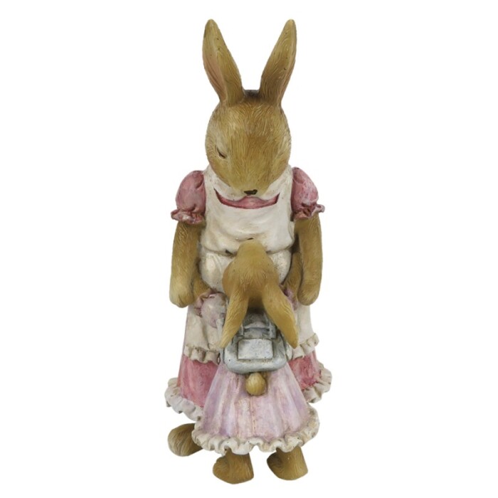 statuina coniglietta con figlia clayre & eef pasqua atelier bologna