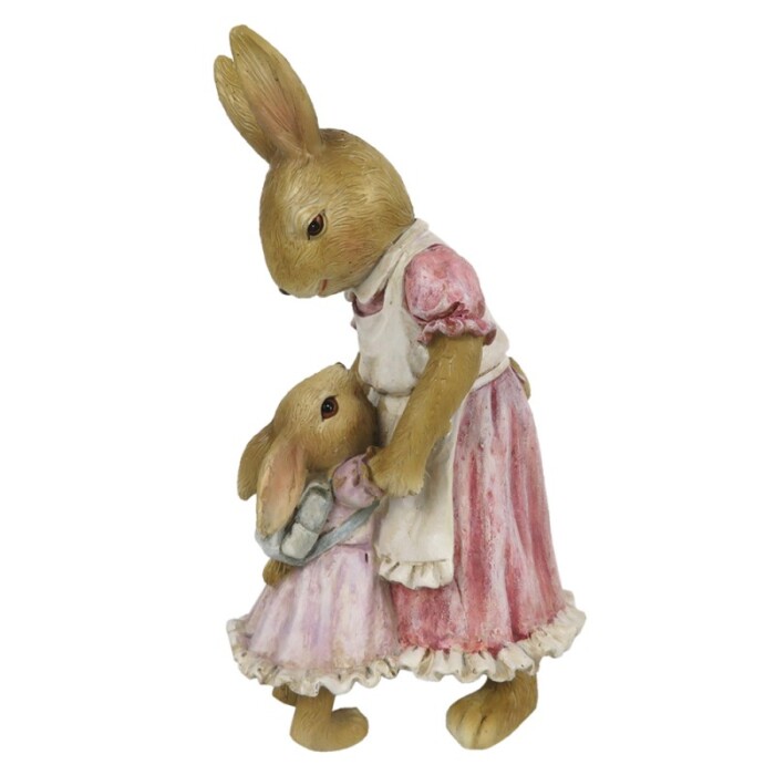 statuina coniglietta con figlia clayre & eef pasqua atelier bologna