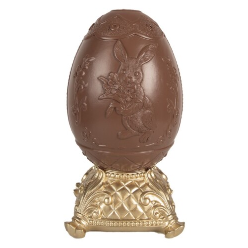 Statua uovo di pasqua clayre & eef atelier bologna oro
