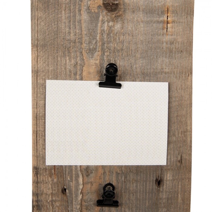 Porta foto in legno riciclato cm 15x36h - immagine 2