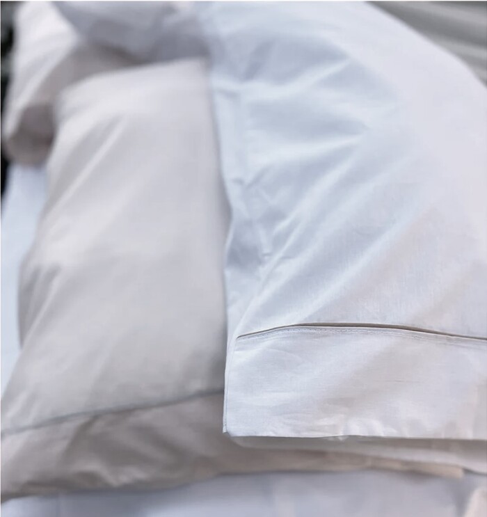 Completo letto MATRIMONIALE Grigio/Bianco - immagine 5