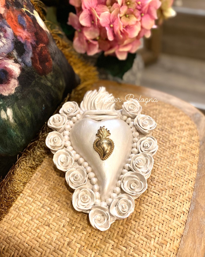 Cuore in ceramica cm 23h - immagine 2