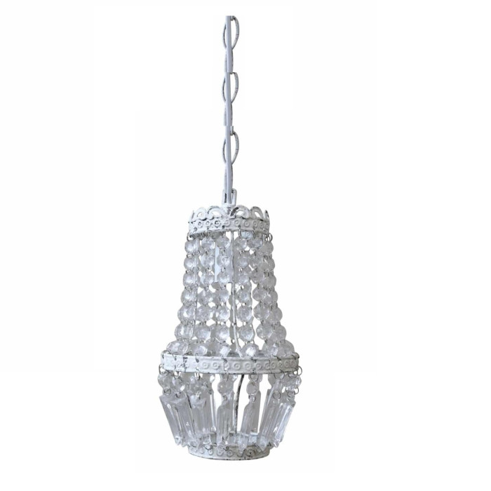 Piccolo lampadario ferro cm 14x26h