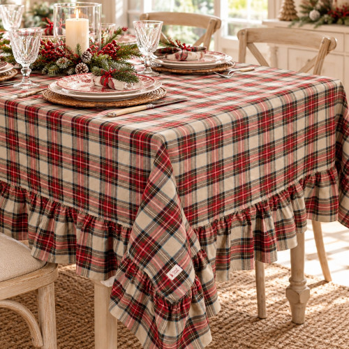 Tovaglia in tartan , Atelier Bologna