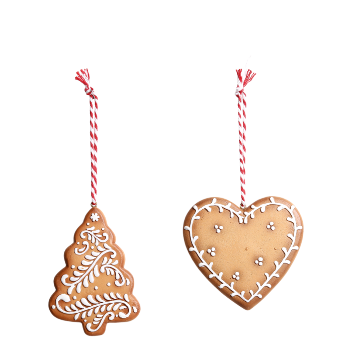 Decorazione Albero Pan di Zenzero cm 6x9h - immagine 2