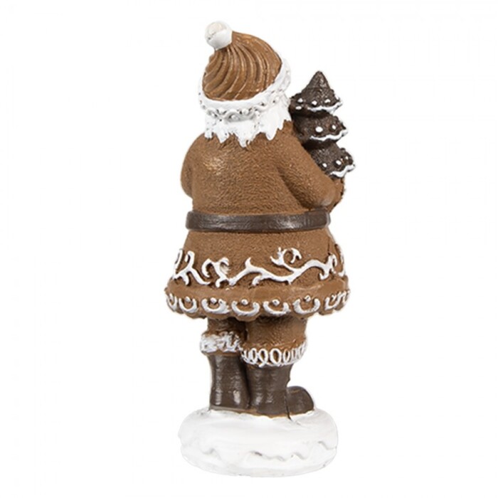 Statuina Pan di Zenzero Babbo Natale cm 8h - immagine 2