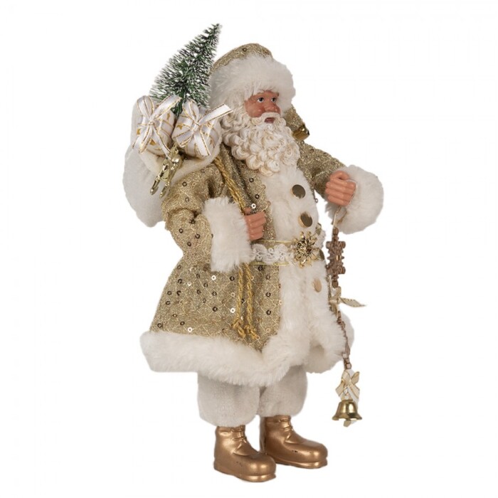 Babbo Natale con cappotto dorato - immagine 2
