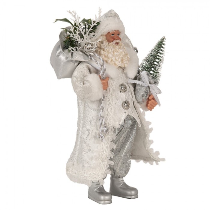 Babbo Natale con cappotto argentato - immagine 2