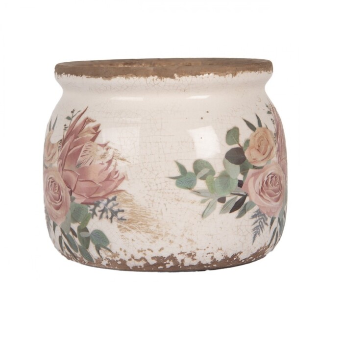 vaso decorato, clayre e eef, Atelier Bologna, Shabby Chic