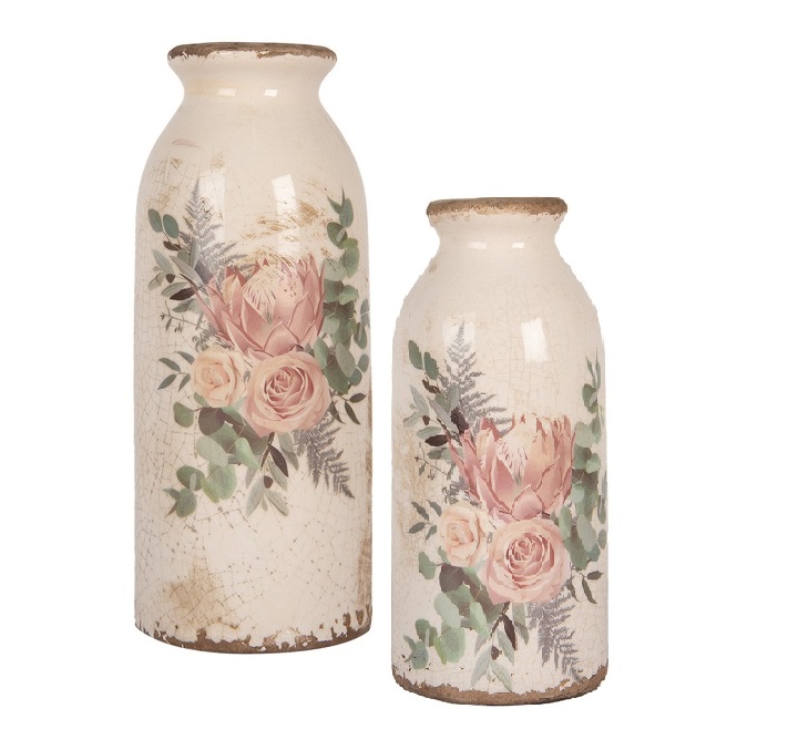 Vaso decorato cm 8x16h - immagine 3