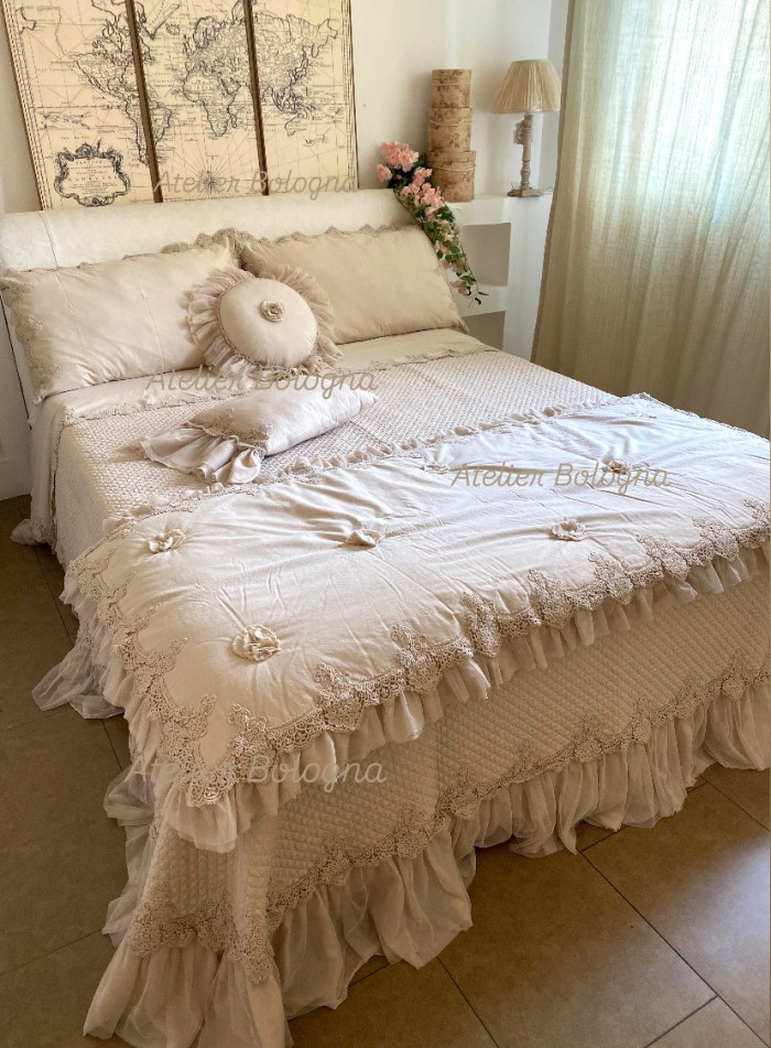 Piumotto imbottito cm 100x200 Beige/Cipria - immagine 2