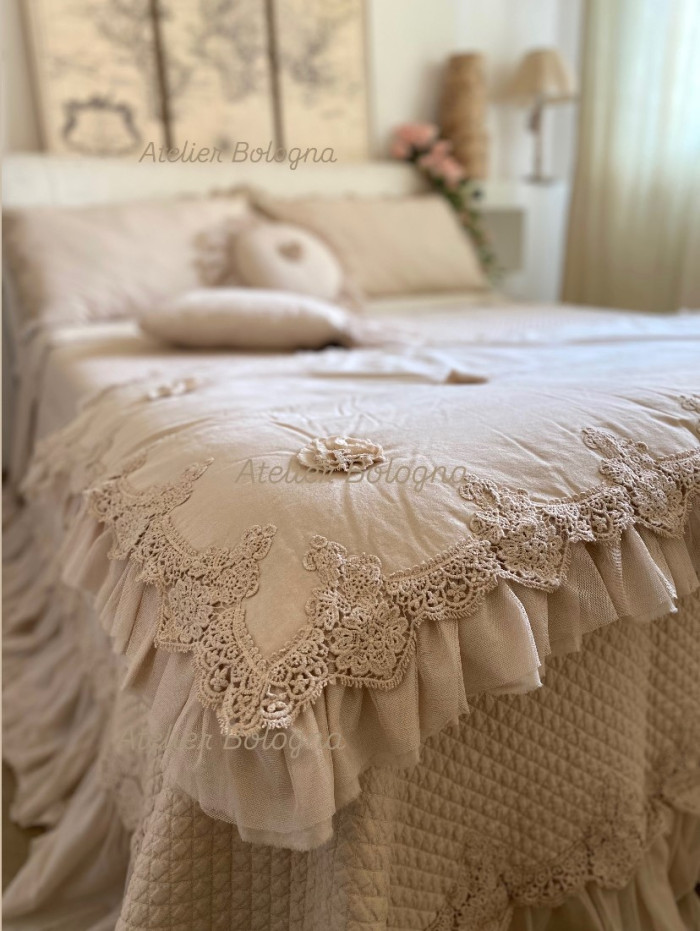 Piumotto imbottito cm 100x200 Beige/Cipria - immagine 3