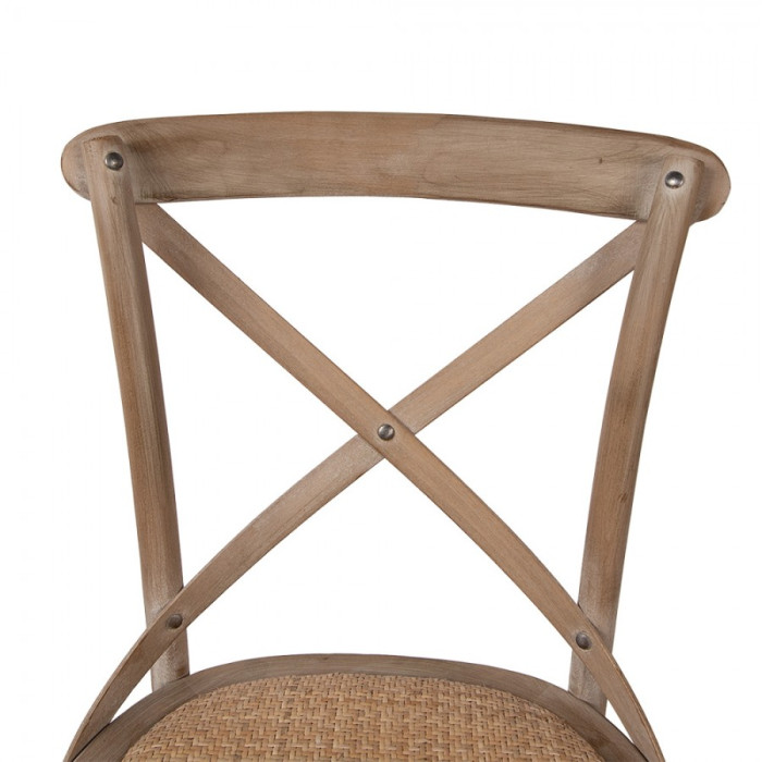 Set 2 Sedie in legno e rattan intrecciato - immagine 3