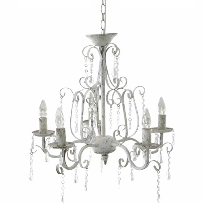 Lampadario 5 luci Chic Antique, Atelier Bologna
