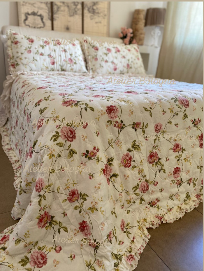 Trapuntino matrimoniale Roses 120gsm - immagine 9