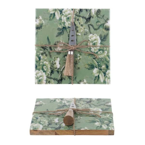 tagliere con coltello erborista