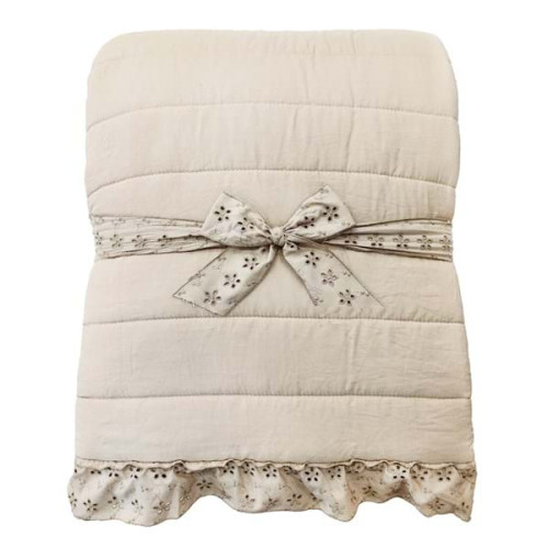 Trapunta matrimoniale Acquarello di sangallo, Atelier Bologna, Blanc Mariclò