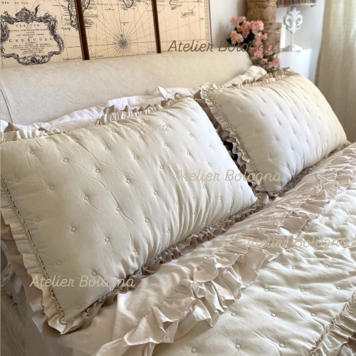 Trapuntino Avorio, Atelier Bologna, Shabby Chic, Blanc Mariclò