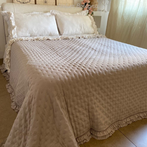 Trapuntino Azzurro, Atelier Bologna, Shabby Chic, Blanc Mariclò