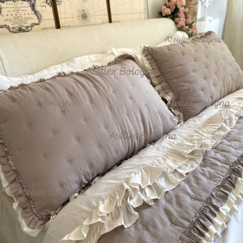 Trapuntino Tortora, Atelier Bologna, Shabby Chic, Blanc Mariclò
