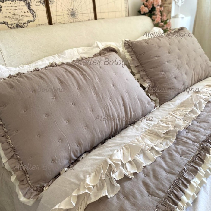 Trapuntino Tortora, Atelier Bologna, Shabby Chic, Blanc Mariclò