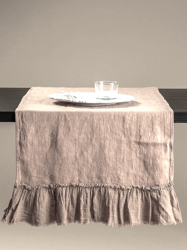 Runner Dalia, Atelier Bologna, Made in Italy, Opificio dei Sogni, Blanc Mariclò, Feelum Home Linen