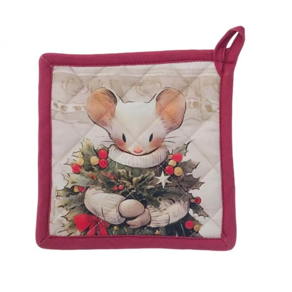 Coppia presine cm 20x20, Favola di Natale Blanc Mariclò - immagine 3