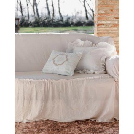 Copridivano, sofa cover, Blanc Mariclò, Atelier Bologna