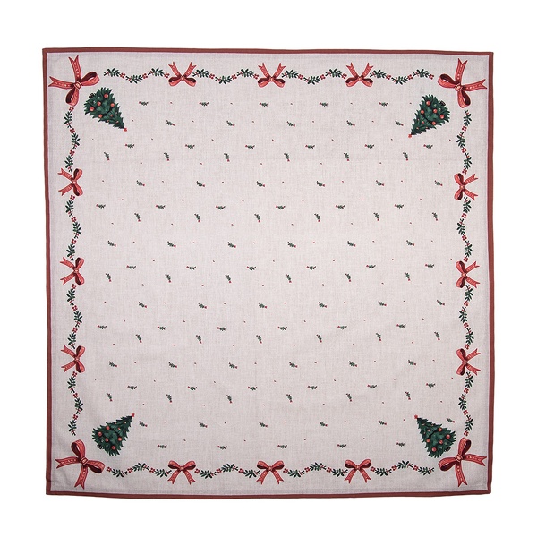 Tovaglia Albero di Natale cm 100x100 - immagine 2