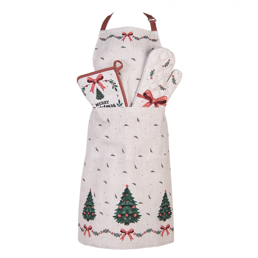 Guanto cucina Albero di Natale cm 18x30 - immagine 3