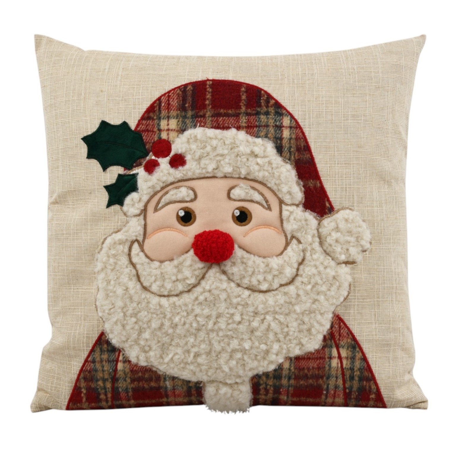 Cuscino Babbo Natale tartan clodette, Atelier Bologna