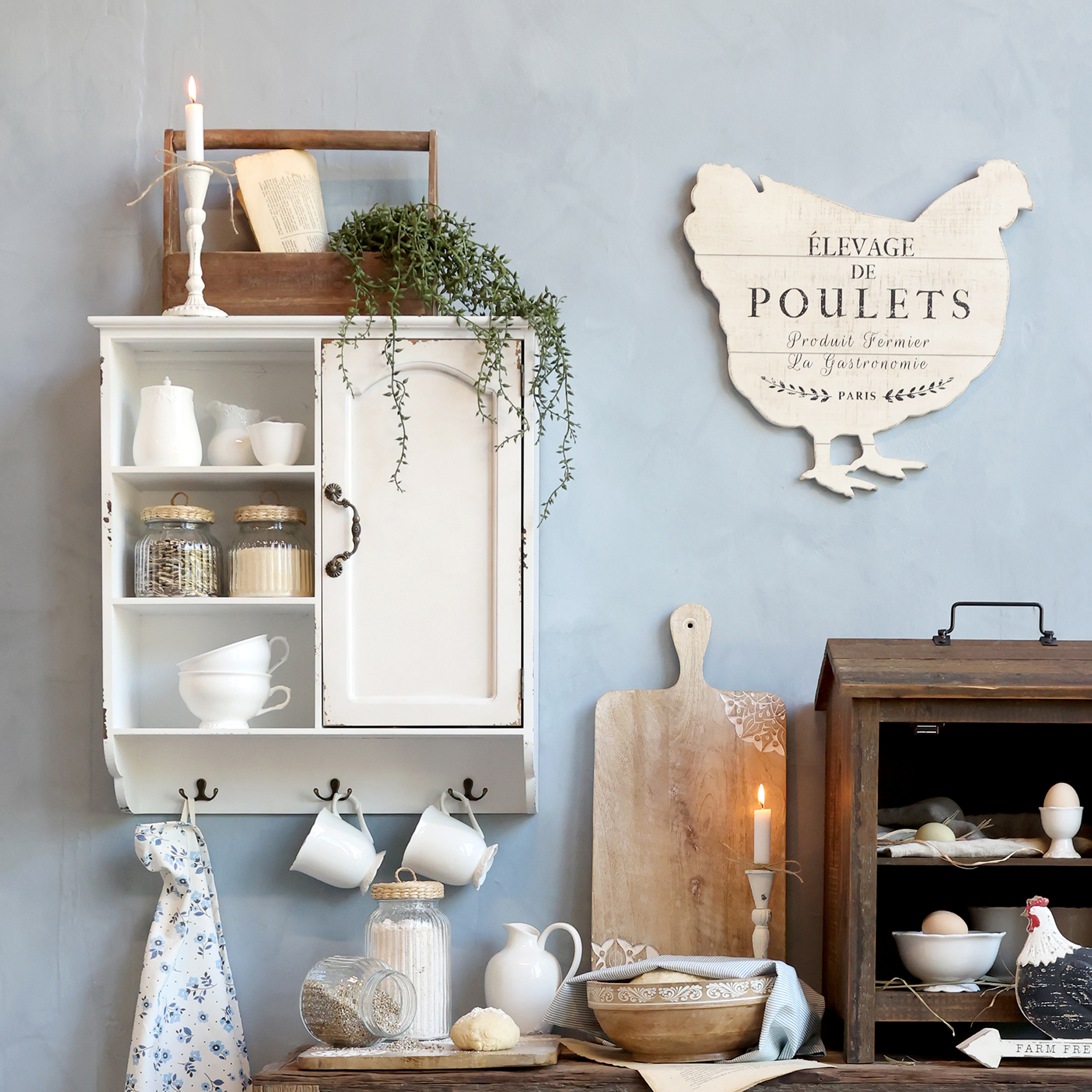 Pensile con anta cm 56x19x61h - immagine 2