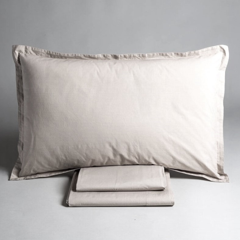 completo letto Vela Feelum Home Linen, Opificio dei Sogni, Atelier Bologna, Made in Italy