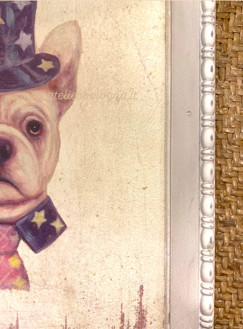 Quadro Bulldog Francese cm 27x3,5x32h - immagine 2