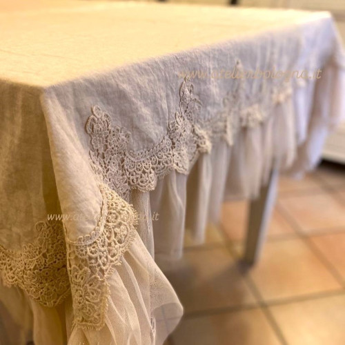 Tovaglia Etoile made in Italy, Opificio dei Sogni, Feelum Home Linen, Atelier Bologna