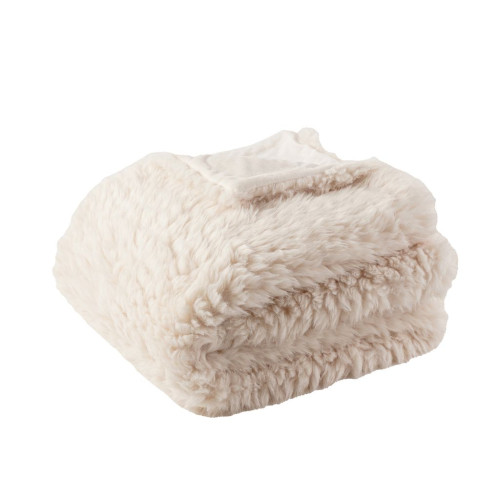 Plaid luxury Blanc Mariclò. Atelier Bologna, Ecopelliccia