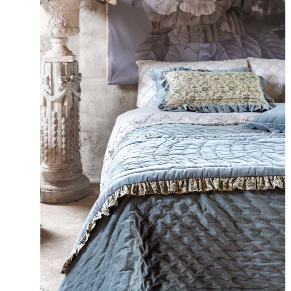 trapunta in velluto, Blanc mariclò, Atelier Bologna