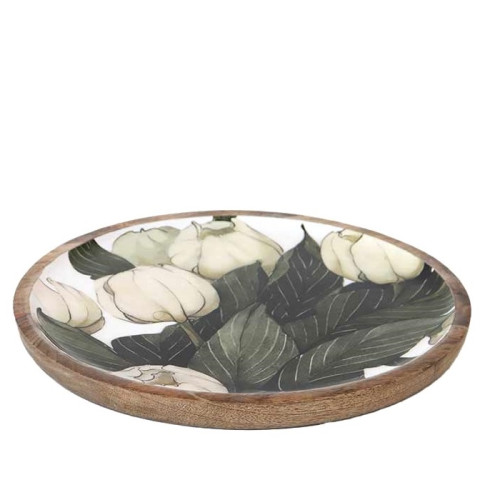 Vassoio in legno di Mango, laccato, Atelier Bologna